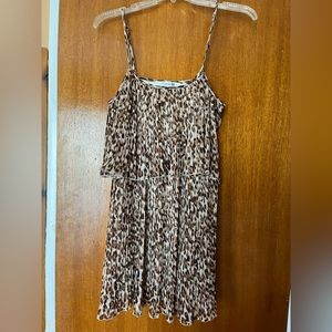 Cheetah print mini dress